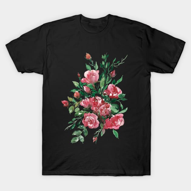 Red Rose T-Shirt by saskece